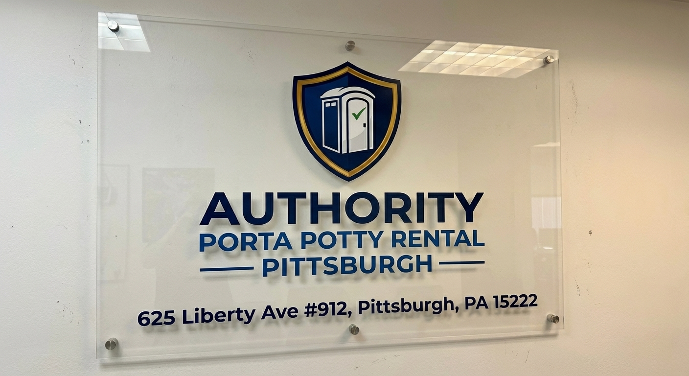 Authority Porta Potty Rental Pittsburgh Signage
